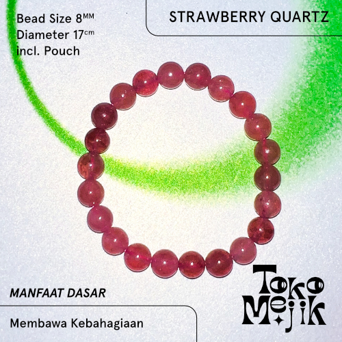 Strawberry Quartz Bracelet